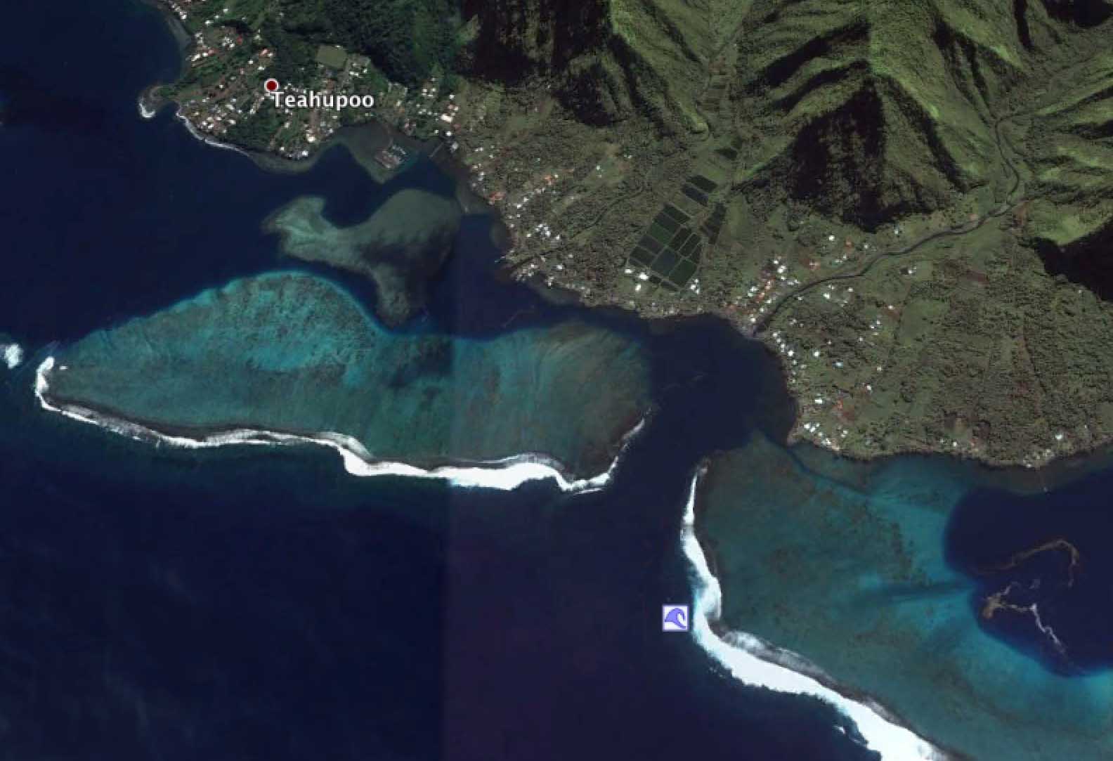 Teahupoo aerial view Travel and Fashion